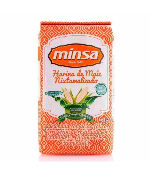 HARINA DE MAIZ MINSA BOLSA 1 KILOGRAMO