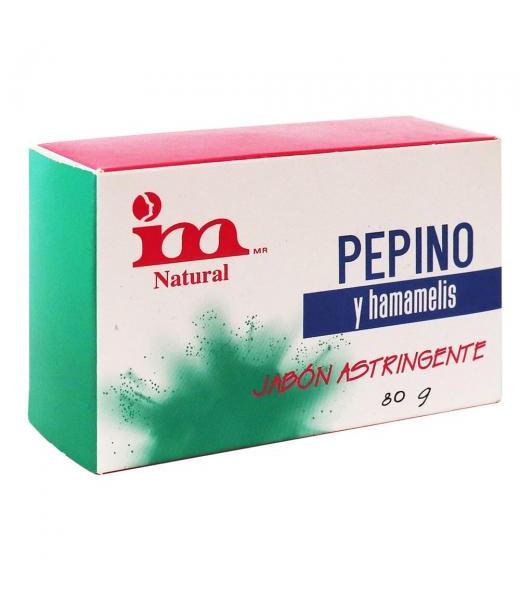 JABON ASTRINGENTE EXTRACTO DE PEPINO Y HAMAMELIS 80 GR CAJA VERDE I.M.