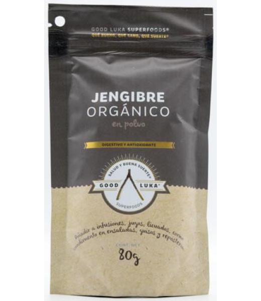 JENGIBRE ORGANICO EN POLVO 80 G GOOD LUKA