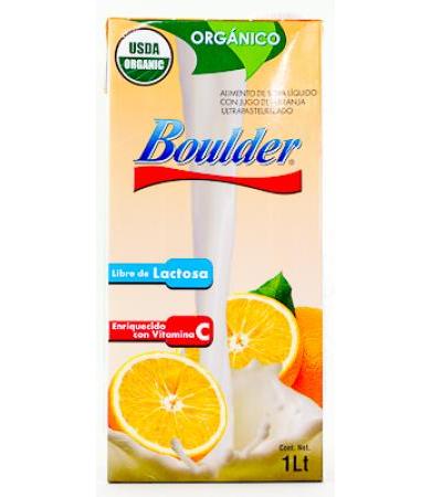JUGO DE SOYA ORGANICA NARANJA  1 LT BOVE