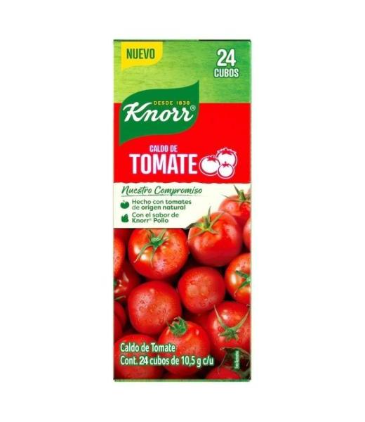 KNORR TOMATE CONSOME PAQUETE CON 24 PIEZAS DE 11 GR