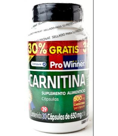 L CARNITINA 30 CAP Y 9 CAP DE REGALO PROWINNER