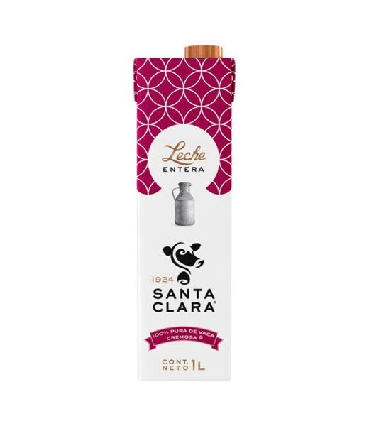 LECHE ENTERA SANTA CLARA 1 LITRO