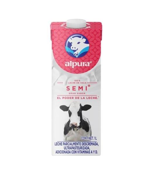 LECHE SEMIDESCREMADA ALPURA 1 LITRO