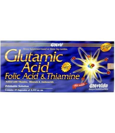NUTRICRBROLL ACIDO GLUTAMICO AMP 10X10 ML GN + VIDA