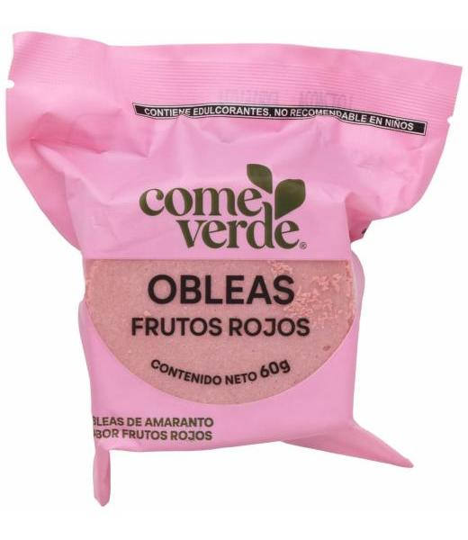 OBLEAS FRUTOS ROJOS 60 G COME VERDE