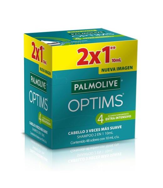 PALMOLIVE OPTIMS SHAMPOO NIVEL 4 10 ML 2 PIEZAS