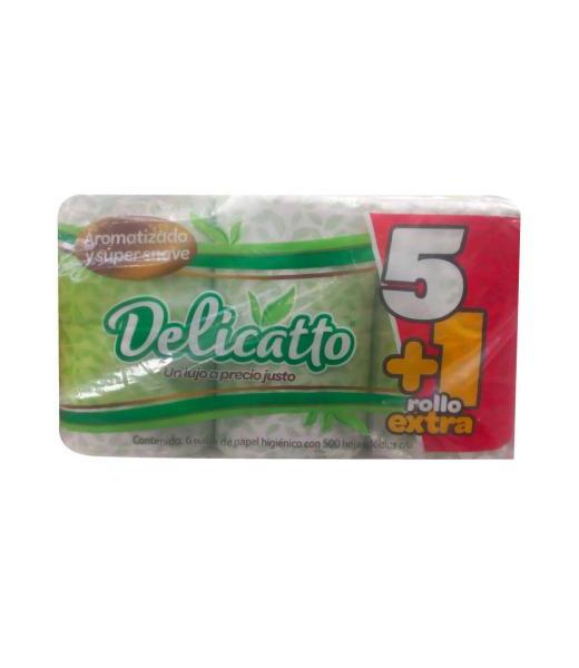 PAPEL HIGIENICO DELICATTO 500 HD 6PZ