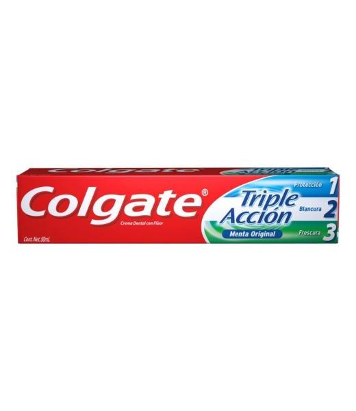 PASTA DENTAL COLGATE TRIPLE ACCION ORIGINAL 50 ML