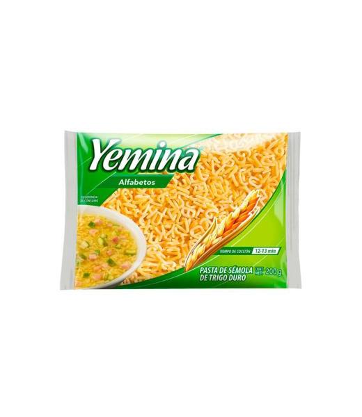 PASTA YEMINA ALFABETOS 200 GR