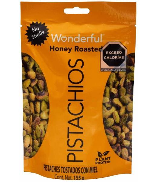 PISTACHE CON MIEL 155 G WONDERFUL PISTACHIOS