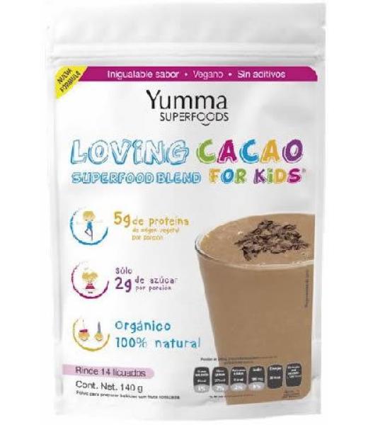 PROTEINA DE CACAO KIDS 140 G YUMMA SUPERFOODS
