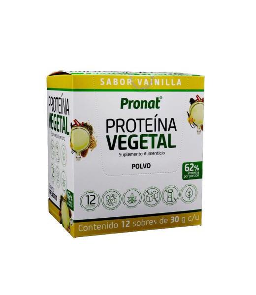 PROTEINA VEGETAL SABOR VAINILLA CAJA C 12 SOBRES PRONAT