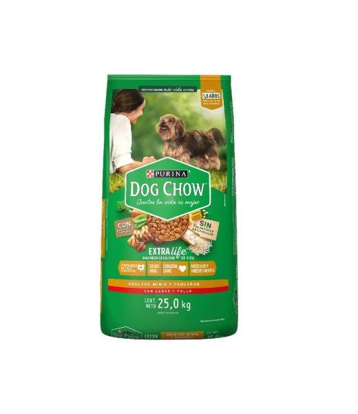 PURINA DOG CHOW ALIM PERRO ADTO MIN Y PEQ BULTO 25 KG
