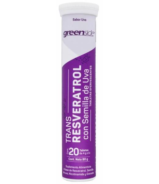 RESVERATROL UVA EFERVECENTE 20 TAB GREENSIDE