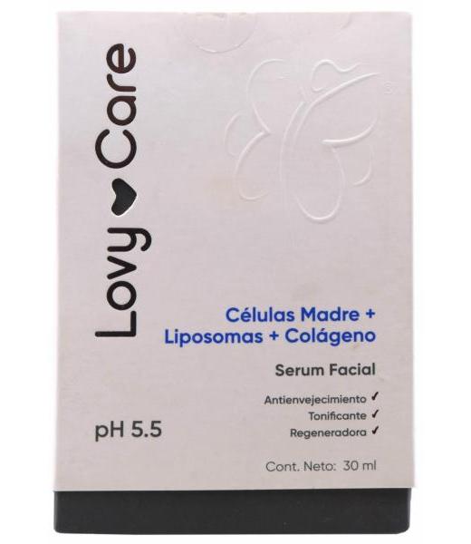 SERUM FACIAL CELULAS MADRE LIPOSOMAS COLAGENO 30 ML LOVY CARE