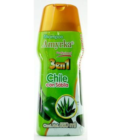 SHAMPOO CHILE CON SABILA 550 ML AMYRKA