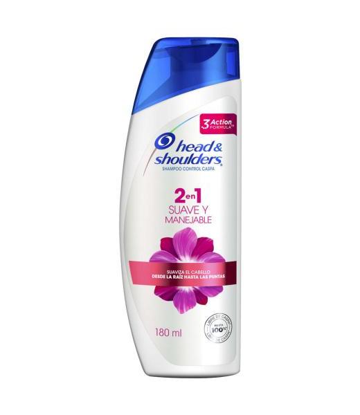 SHAMPOO HEAD & SHOULDERS SUAVE Y MANEJ 180 ML