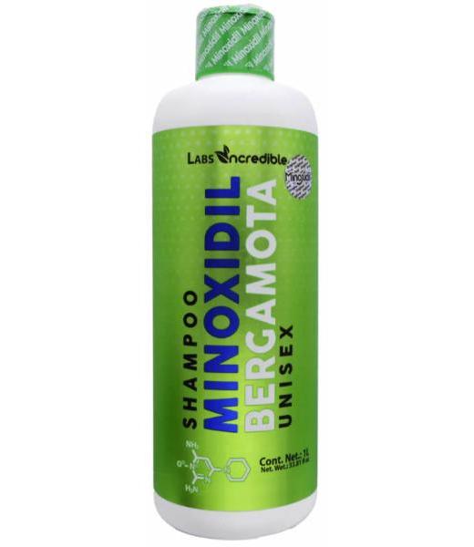 SHAMPOO MINOXIDIL BERGAMOTA UNISEX 1 L INCREDIBLE PRODUCTS