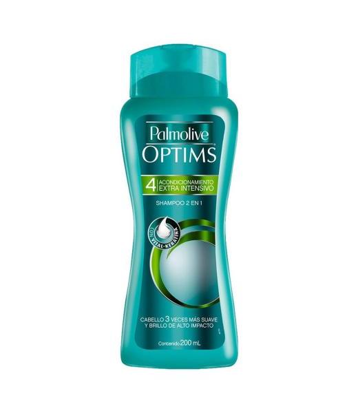 SHAMPOO PALMOLIVE OPTIMS 2 EN 1 NIVEL 4 EXTRA INTENSIVO 200 ML
