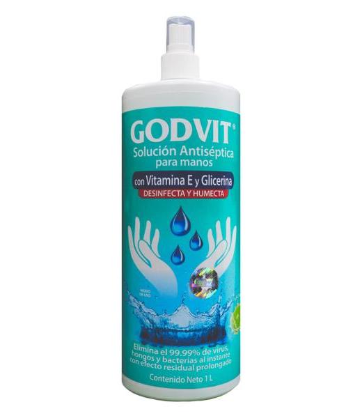 SOLUCION ANTISEPTICA 1000 ML ELIMINA 99.9% VIRUS HONGOS Y BACTERI GN+VIDA