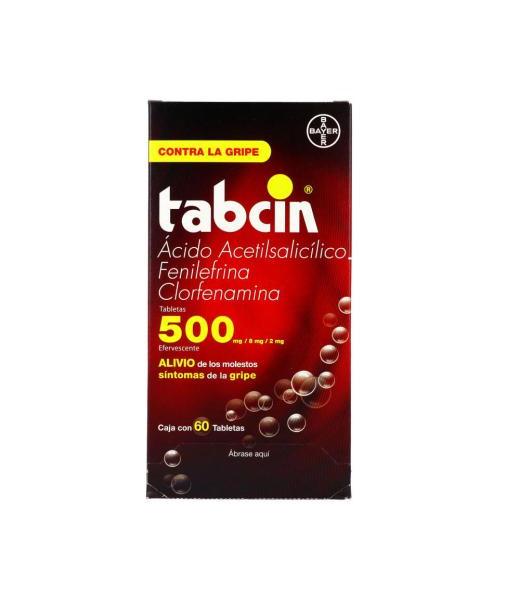 TABCIN ANTIGRIPAL EFERVESCENTE 60 TAB 500 MG