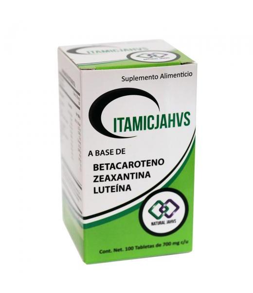 TBS. ITAMICJAHVS C 100 700 MG BETACAROTENO LUTEINA Y ZEAXANTINA NATURAL JAHVS