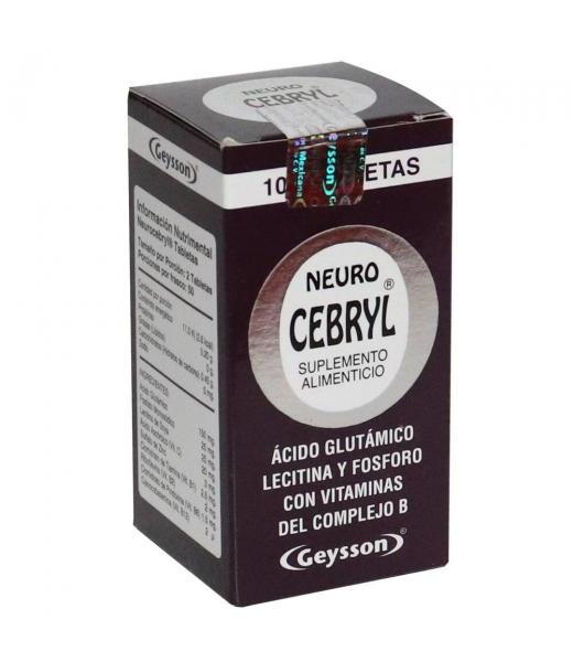 TBS. NEURO-CEBRYL C 100 ACIDO GLUTAMICOLECITINA Y FOSFORO C VIT D GEYSSON