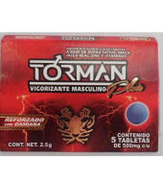 TBS. TORMAN PLUS C 5 VIGORIZANTE MASCULINO REFORZADO