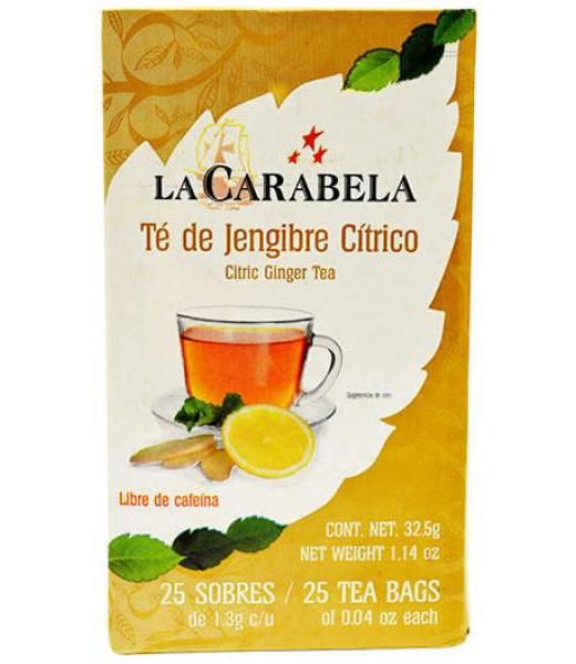 TE DE JENGIBRE Y CITRICOS 1.3 G 25 SOB LA CARABELA