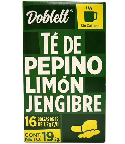TE DE PEPINO LIMON JENGIBRE 16 SOB 192 G DOBLETT