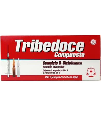 TRIBEDOCE COMPLEJO B DICLOFENACO 3 AMP BRULUART
