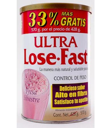 ULTRA LOSE FAST MALTEADA FRESA 570 G ALLNAT NUTRITION