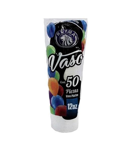 VASO PLASTICO REYMA 12 BOLSA CON 50 PIEZAS