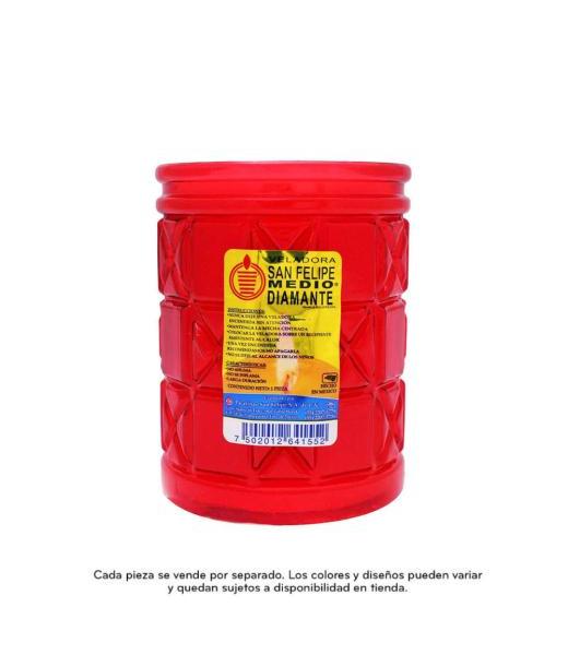 VELADORA ECOLOGICA SURTIDA SAN FELIPE 1 2 DIAMANTE